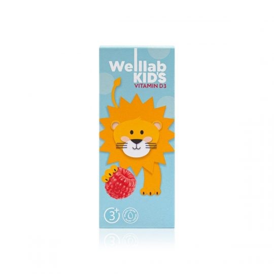 Cпрей с витамином D3 WELLLAB KIDS VITAMIN D3 со вкусом малины, 25 мл 3